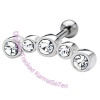 Large Jewel Strip - Clear Upper Ear Stud